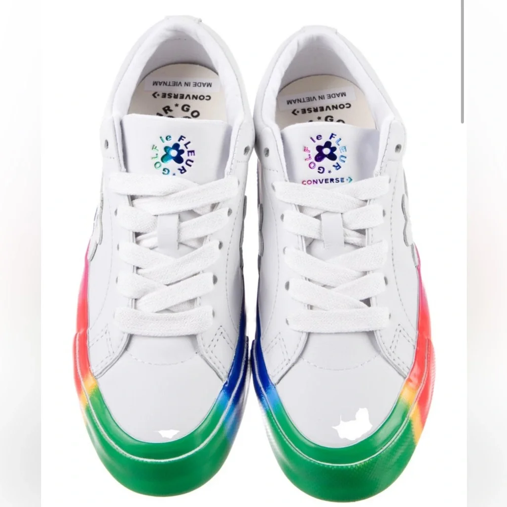 Converse x Golf le Fleur leather low top sneakers NWOT - Picture 3 of 16